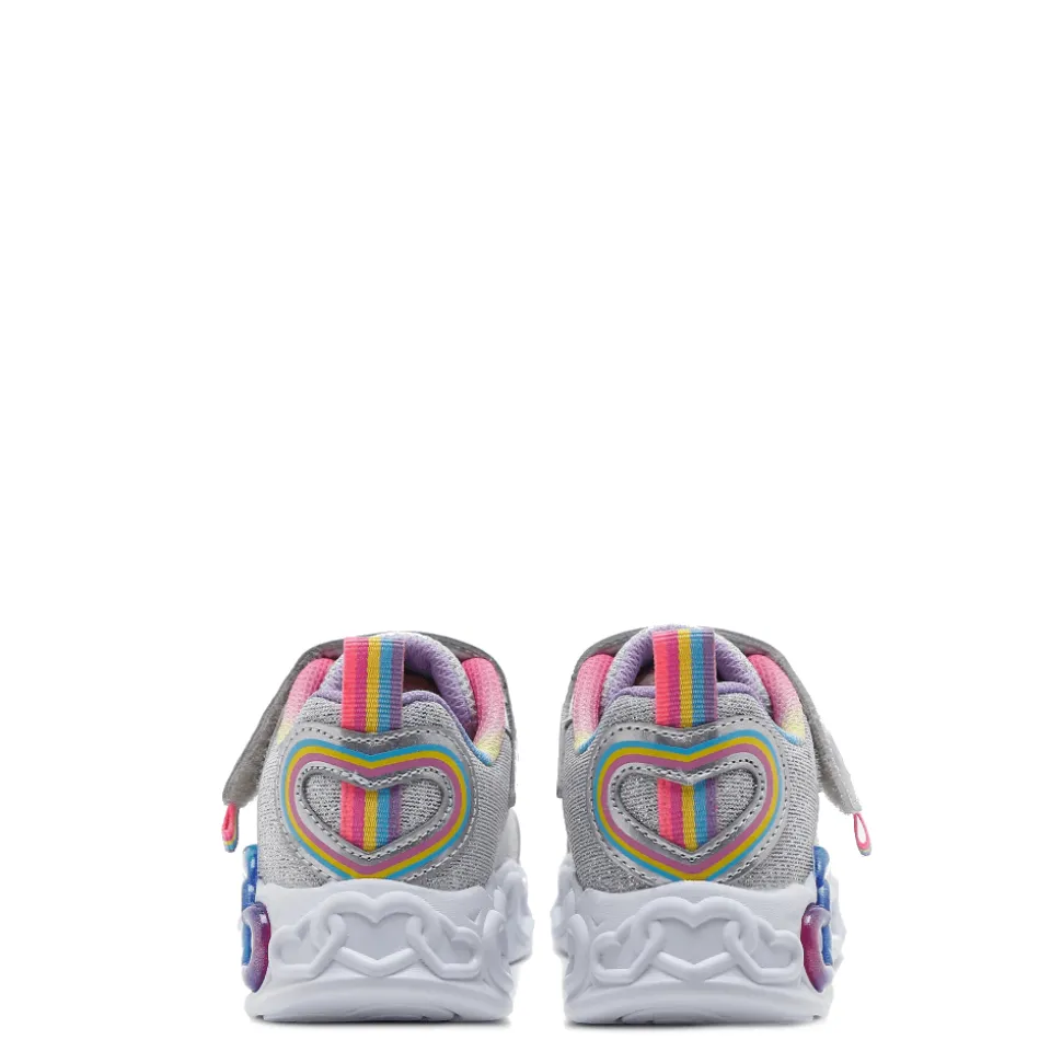 Skechers kinder veterschoenen 303751L/SMLT Zilver