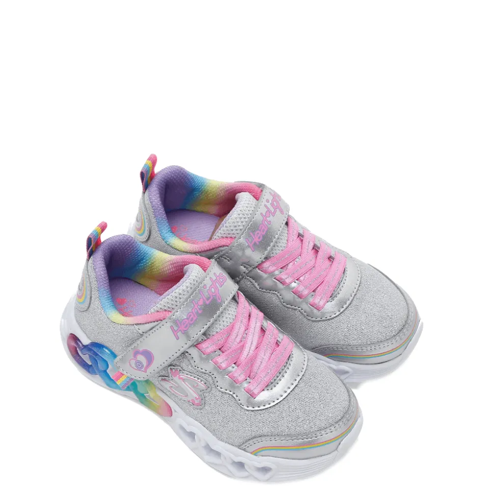 Skechers kinder veterschoenen 303751L/SMLT Zilver